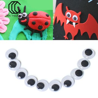 Set 100 mắt nhựa đồ chơi dán làm thủ công trang trí