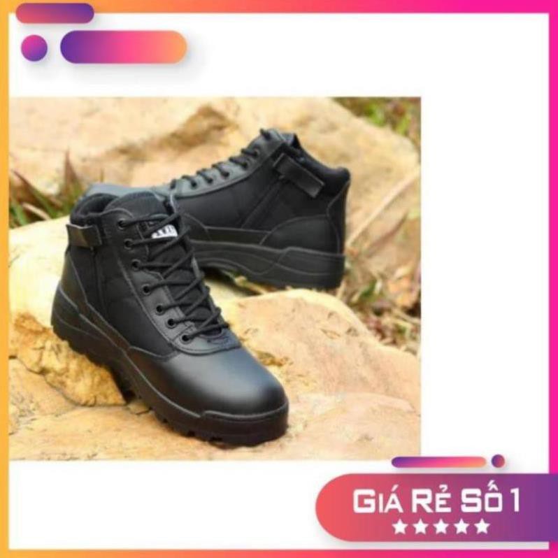 [Sale 3/3] Giày swat cổ thấp (màu đen)- giày nam nữ đi phượt Sale 11