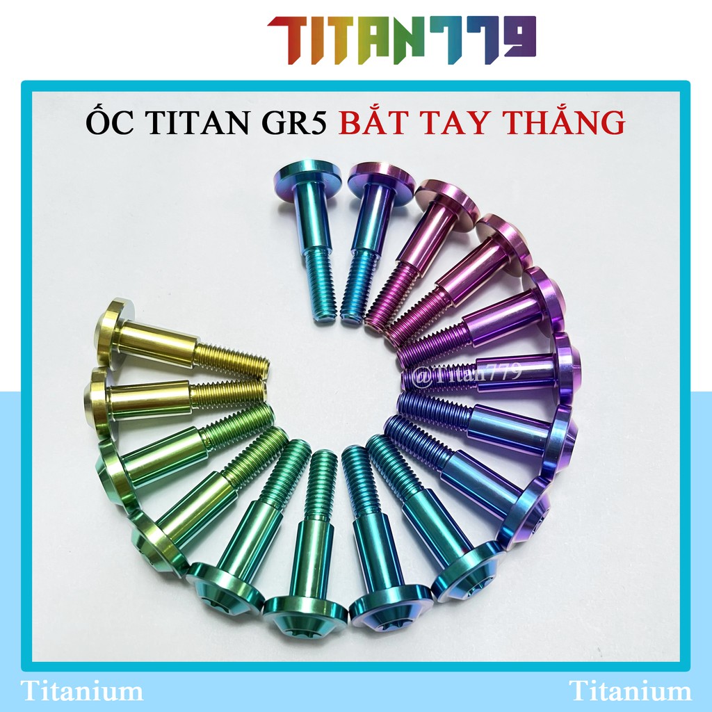 (59) Ốc tay thắng zin, tay côn zin đầu dù, đầu SALAYA Titan Gr5 cho tất cả các dòng xe Exiter Ex Sirius Wave Sonic