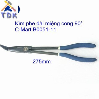 Kìm phe dài miệng cong 90° c-mart b0051-11 275mm