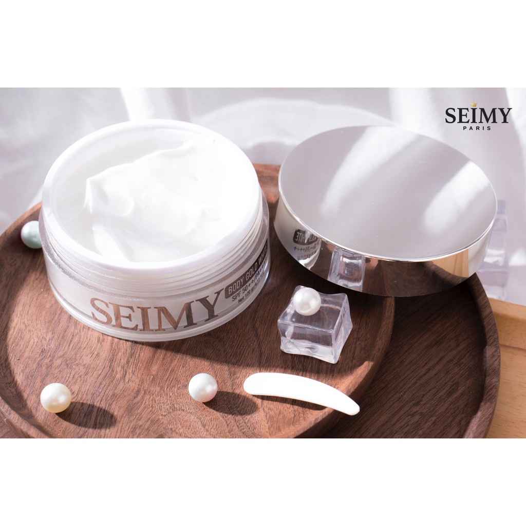 Kem Body Dưỡng trắng chống nắng Seimy - Body Gold White - Cấp ẩm, nâng tông, dưỡng trắng, chống nắng SPF 50+