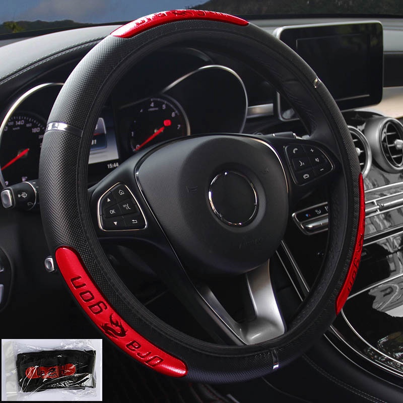 Bọc Vô Lăng Xe Hơi Audi A3 FORD RANGER mazda3 viva CRV 38cm Chất Liệu Da Cao Cấp