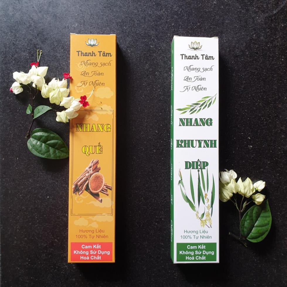 NHANG SEN THƠM THANH TÂM- NHANG SẠCH- AN TOÀN- HƯƠNG 100% TỰ NHIÊN- KHÔNG CHẤT BẢO QUẢN- hộp 50 cây