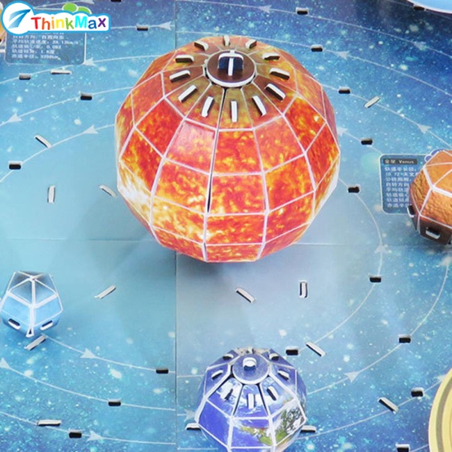 Mô hình lắp ráp THINKMAX tám hành tinh hệ mặt trời 3D bằng giấy