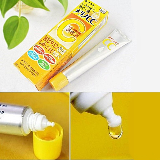 Tinh Chất Giảm Mụn Mờ Thâm Nám Dưỡng Trắng Da Serum Melano CC Vitamin C Rohto Nhật