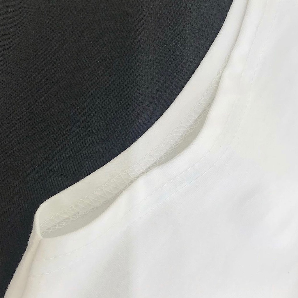 Áo croptop ba lỗ JEMCLOSET có cổ viền hai màu trắng đen dễ phối đồ - 1526