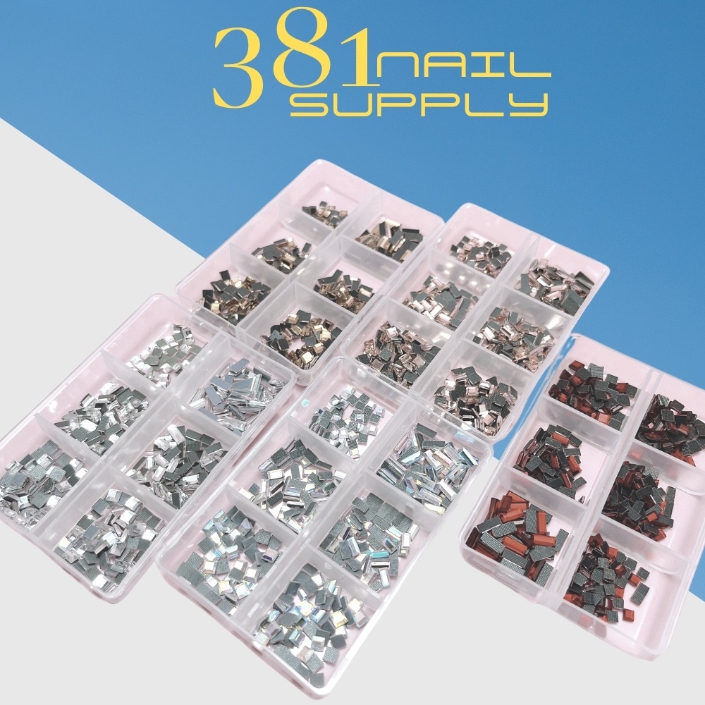 Đá Chân Bằng Set 6 Mix Mẫu Mix size Chữ Nhật - Vuông, Đá Khối Chân Bằng