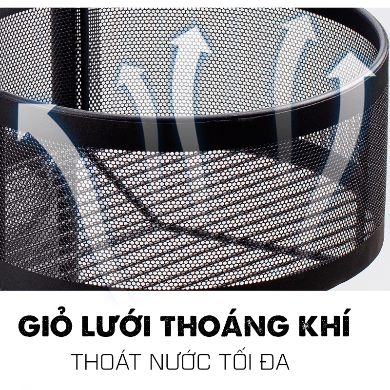 Kệ Rau Củ Khay Tròn Xoay 360 Độ Cho Phòng Bếp