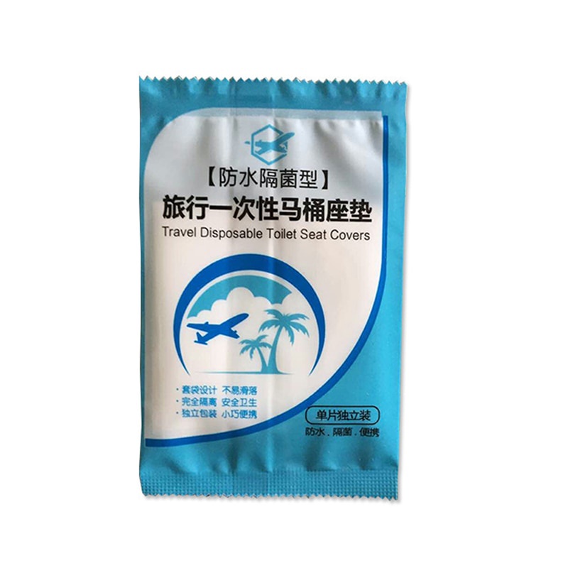 Túi 6-50 tấm lót bệ ngồi bồn cầu an toàn di động chống thấm nước cho hoạt động ngoài trời