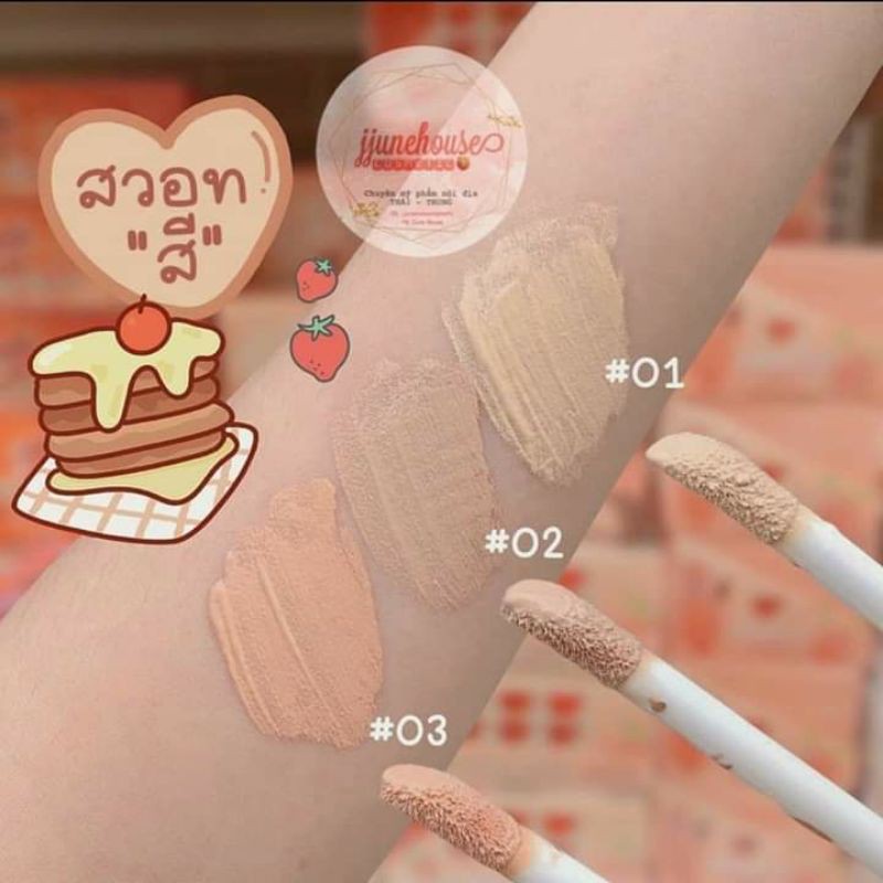 ✨[CHÍNH HÃNG] KEM CHE KHUYẾT ĐIỂM KISS BEAUTY TRÁI CÂY LONG WEAR NỘI ĐỊA TRUNG