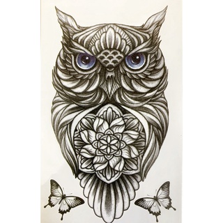 Hình xăm dán cú mèo