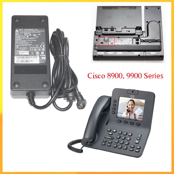 Bộ đổi nguồn Cisco IP phones 8900, 9900 series 48v bảo hành 1 năm