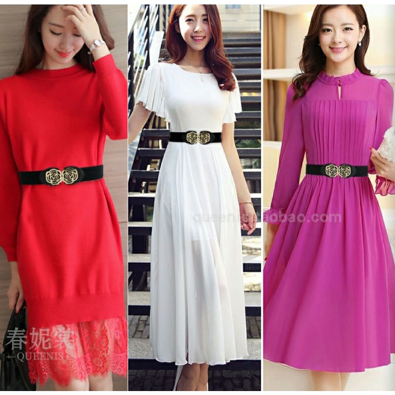 Thắt lưng nữ Dây nịt nữ đai váy đẹp thời trang Hàn Quốc