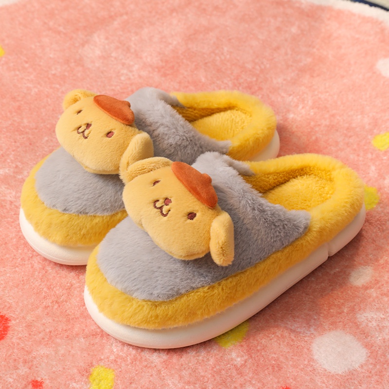 Dép Bông Đi Trong Nhà Chống Trượt Hình Hoạt Hình GP2 Sanrio Melody Cinnamoroll Hello Kitty PomPomPurin