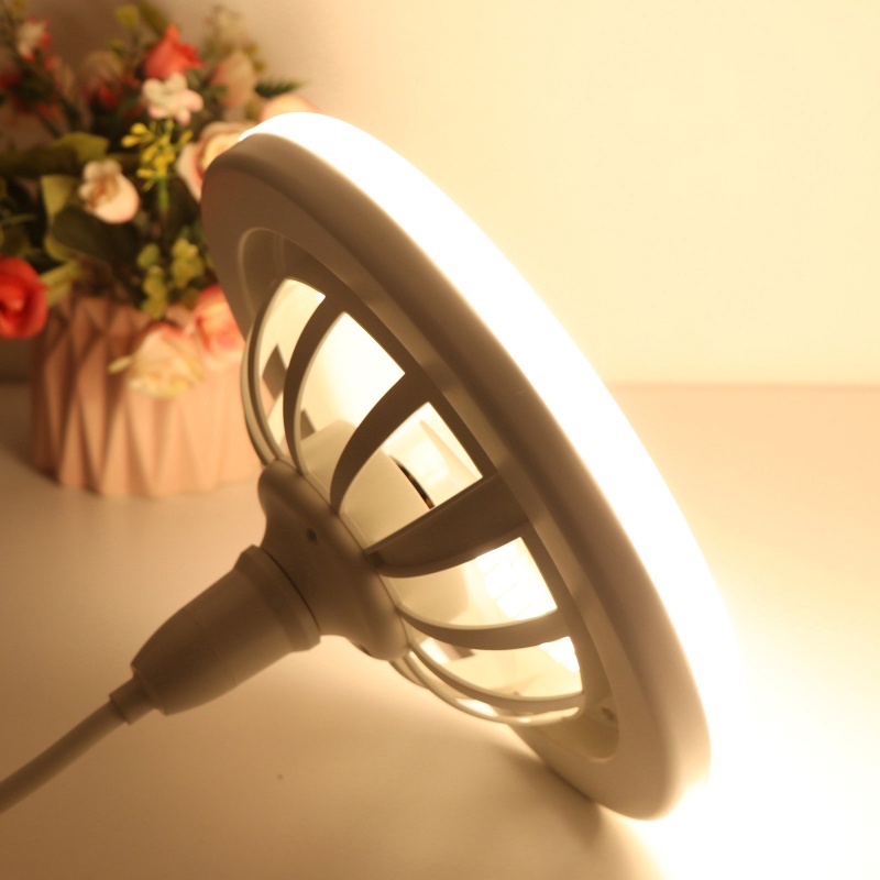 Đèn Trần 30W Chuyển Đổi 2 Trong 1 Từ Quạt E27 B22 Sang E27 Có Thể Điều Chỉnh 3 Màu Tiện Dụng