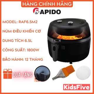 Nồi chiên không dầu , noi chien khong dau rapido 4 lit raf4.0m - bảo hành 12 tháng 1 đổi 1