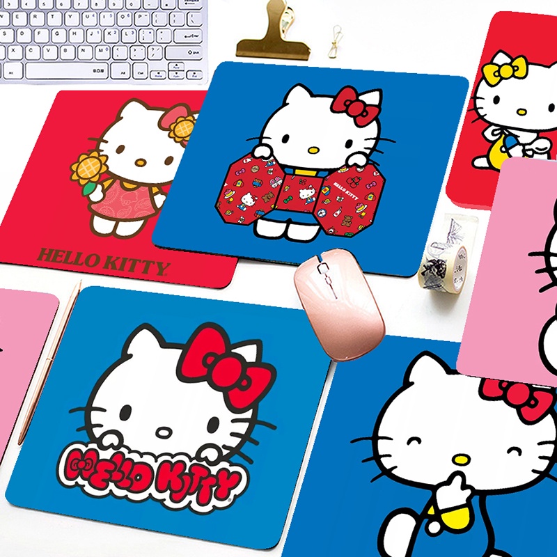 Tấm Lót Chuột Máy Tính In Hoạt Hình Hello Kitty Độc Đáo Tiện Dụng