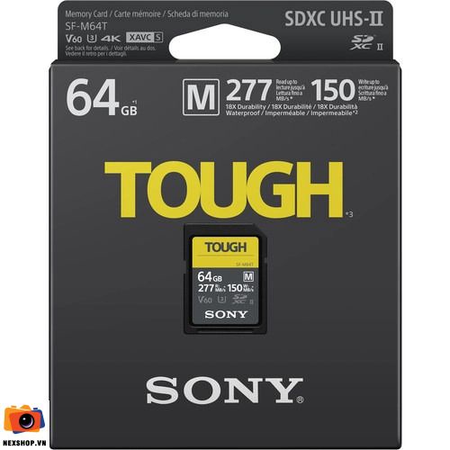 Thẻ nhớ Sony 64GB SF-M Tough Series UHS-II SDXC