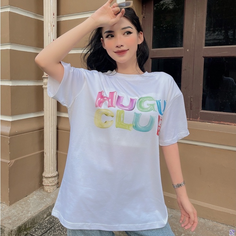 Áo thun unisex HUGU - Bloon - Chất vải cotton thoáng mát chuẩn form