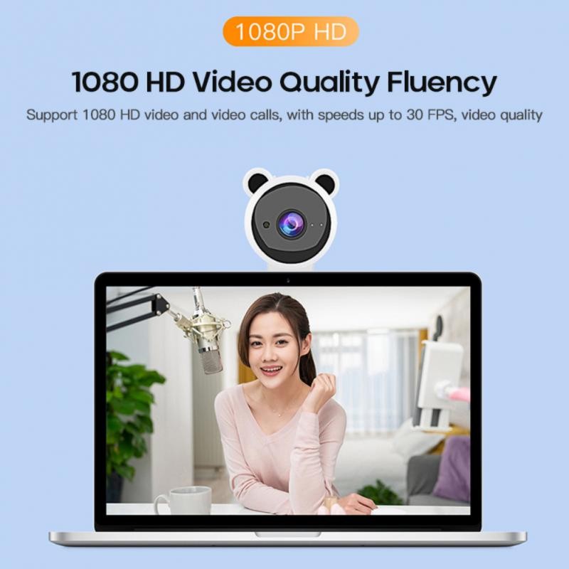 Webcam Usb Hd Tích Hợp Micro Ghi Âm / Gọi Video Cho Máy Tính / Laptop