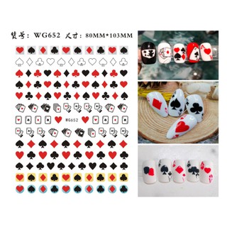 sticker lá bài mẫu đẹp