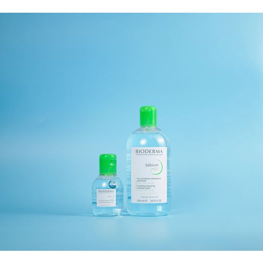 Nước tẩy trang dành cho da dầu nhờn, mụn - Bioderma Sebium H20 (nắp xanh) [CHÍNH HÃNG]