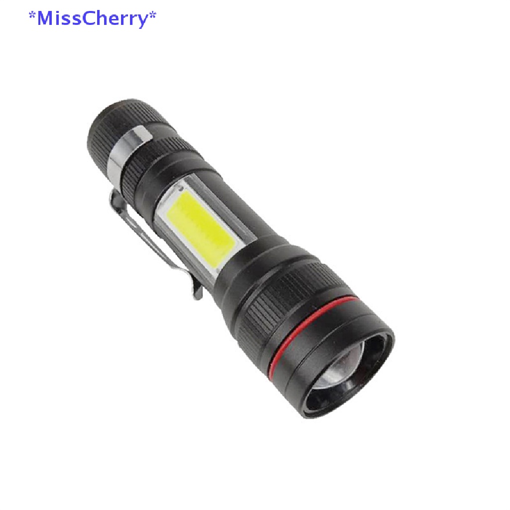 Đèn Pin LED T6 + COB Có Thể Sạc Lại Bằng Cổng USB Mới