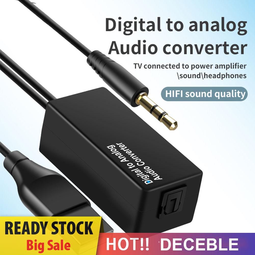 deceble D15 Digital to Analog 3.5mm Audio Converter DAC Decoder with USB Power