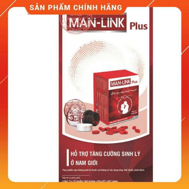 manlink plus hỗ trợ sinh lý nam giới - sản phẩm của vina-link