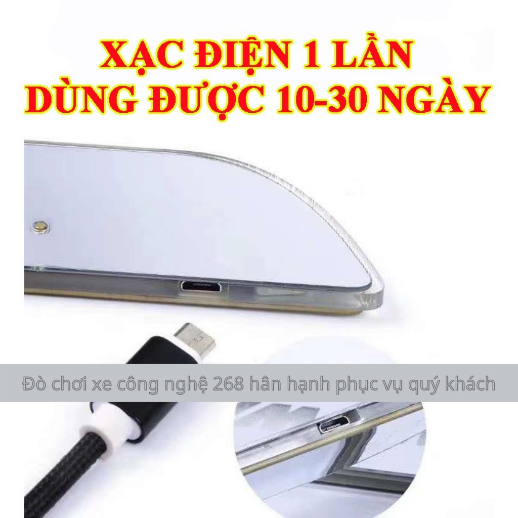 Ốp bậc cửa có đèn LED nhiều màu - KHÔNG DÂY danh cho ô tô với chế độ 7 màu