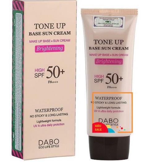 [Mã FMCG8 - 8% đơn 250K] Hàng Chính Hãng – Kem Chống Nắng Trắng Da DABO Tone Up Base Sun cream Cao Cấp Hàn Quốc – 70ml