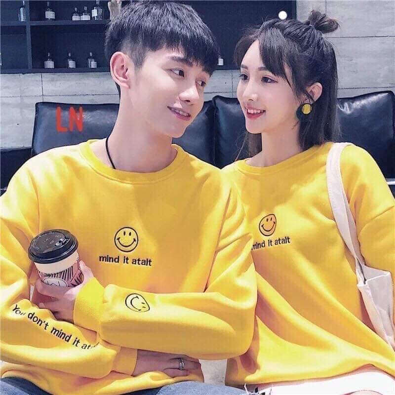 Áo Swt mặt cười in tay TH6