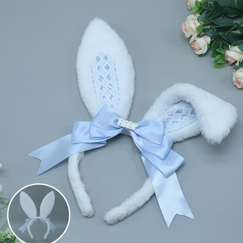 Băng Đô Tai Thỏ Dài Phong Cách Lolita Dành Cho Nữ