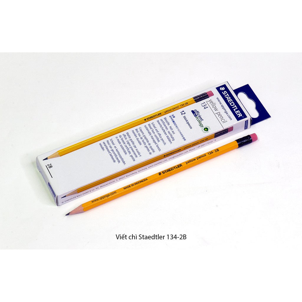 Hộp 12 Cây Bút Chì 2B STAEDTLER vàng ( 134 - 2B )
