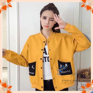 Áo khoác dù nữ hai con mắt