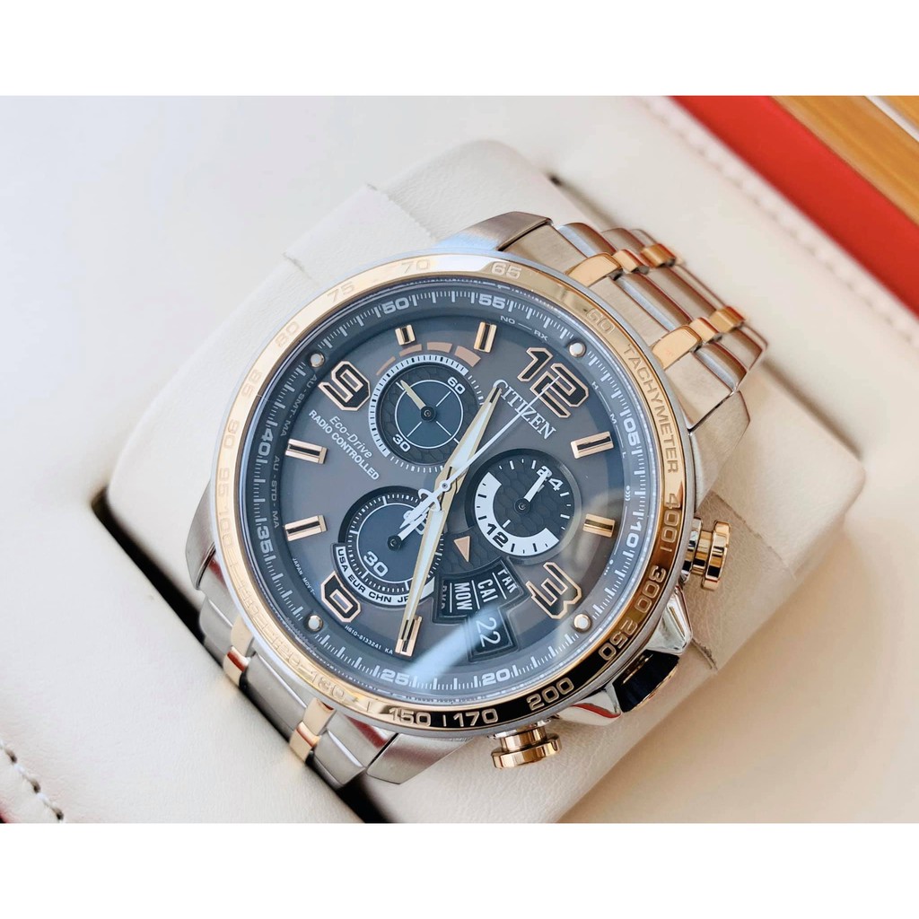 Đồng hồ NAM Citizen Chrono-Time A-T Radio Controlled BY0106-55H