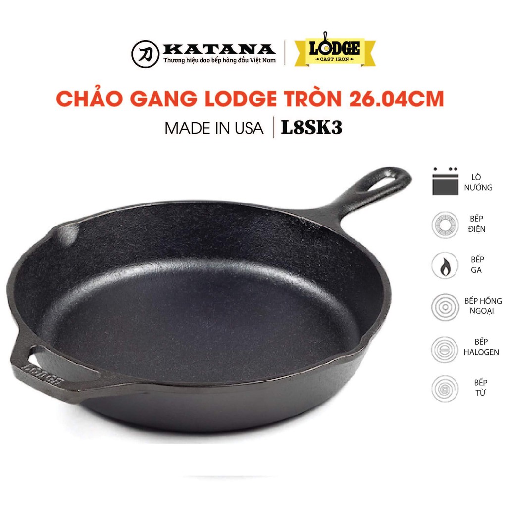 Lodge - Chảo gang - 26.04cm