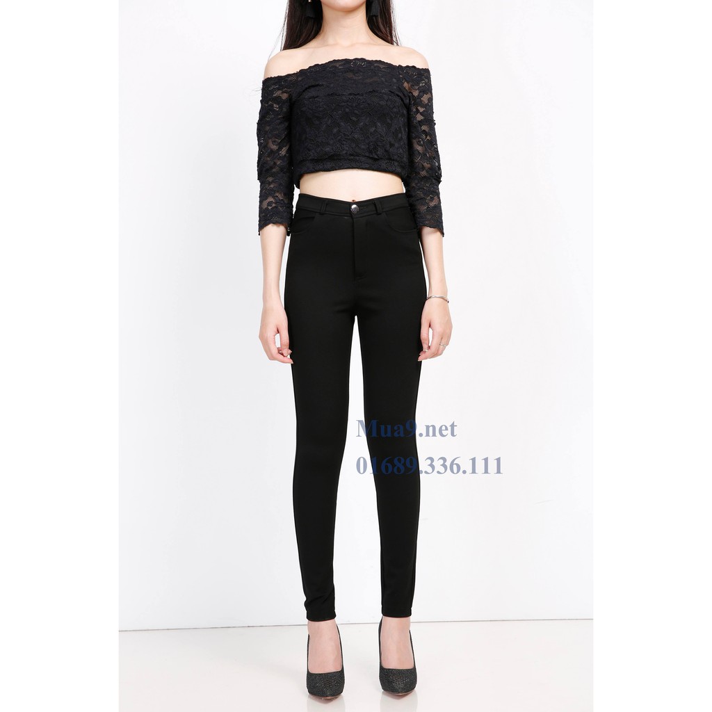 Quần tregging khoá cúc chất umi