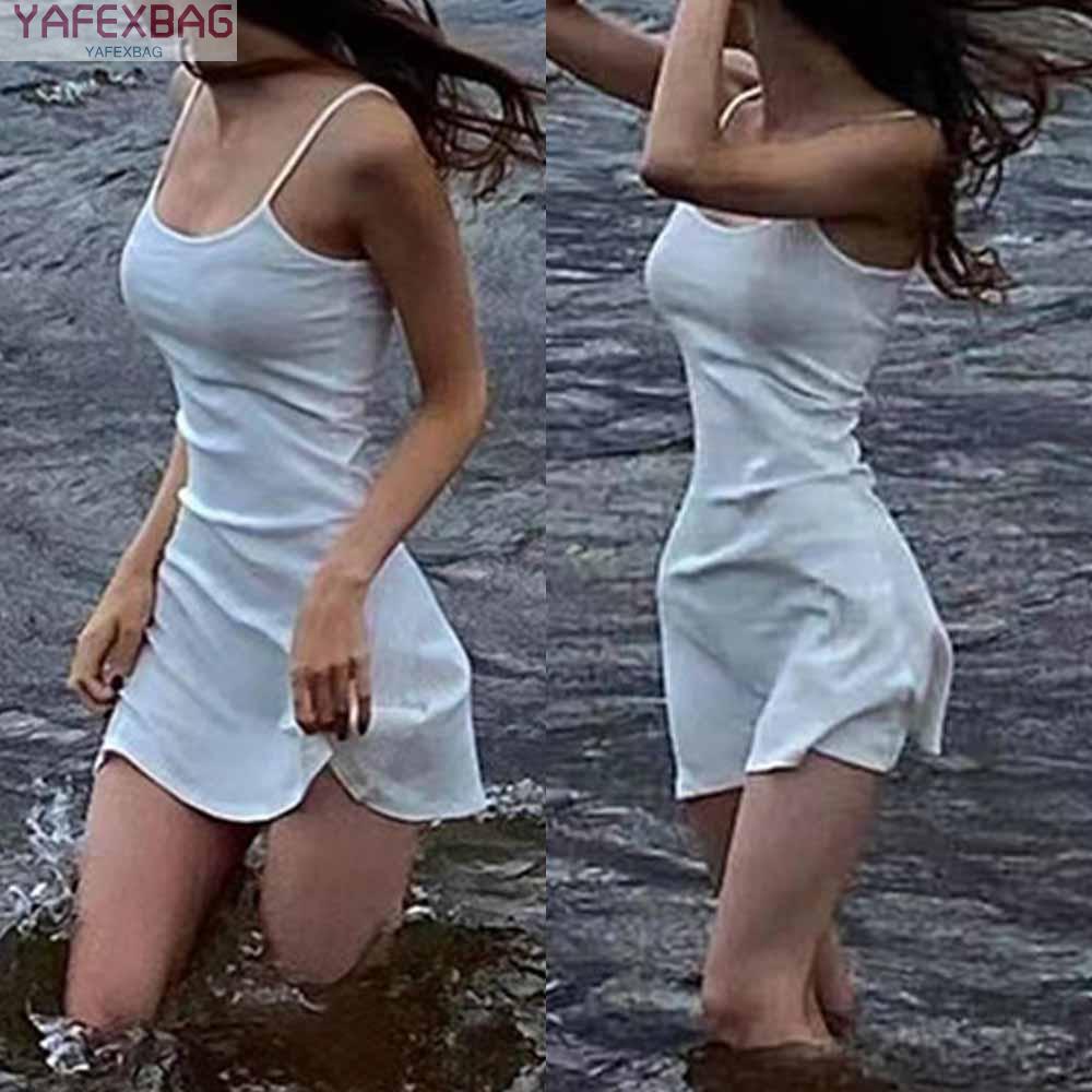 Women Sexy Spaghetti Strap Bodycon Mini Dress Club Party Wear Short Dress Summer