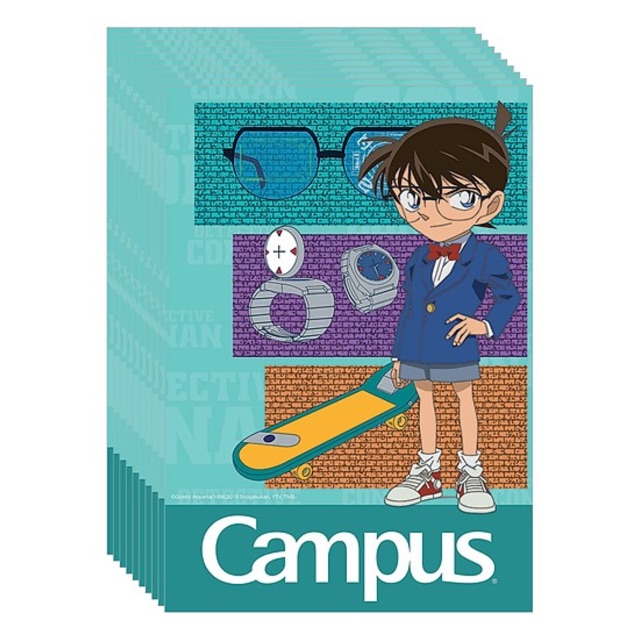 CAMPUS - 5 QUYỂN Vở 4 Ô Ly Conan - Đl 100 (48 Trang)