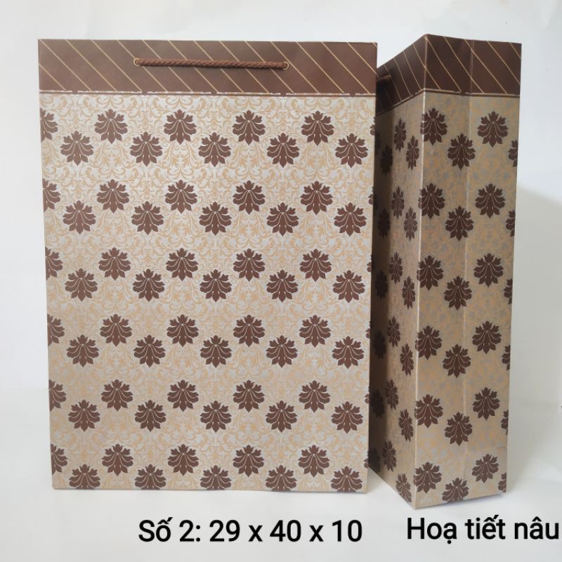 Túi quà số 2 combo 60c.kt: 29 x 40 x 11 túi giấy đựng quà