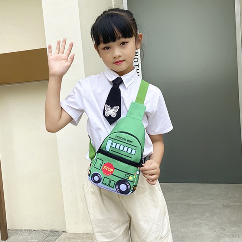 Túi Đeo Chéo Đựng Tiền Xu Họa Tiết Caro Thời Trang Cho Bé Trai Và Gái Ví