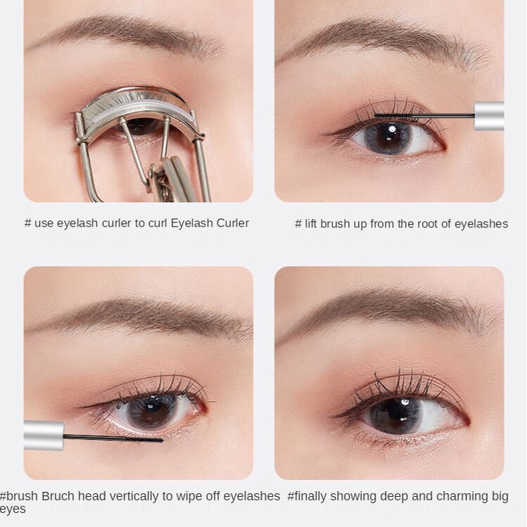 Mascara, eyelashes are not easy to smudge, waterproof and sweat-proof, curling eyelashes, thick eyelashes do not remove makeup.