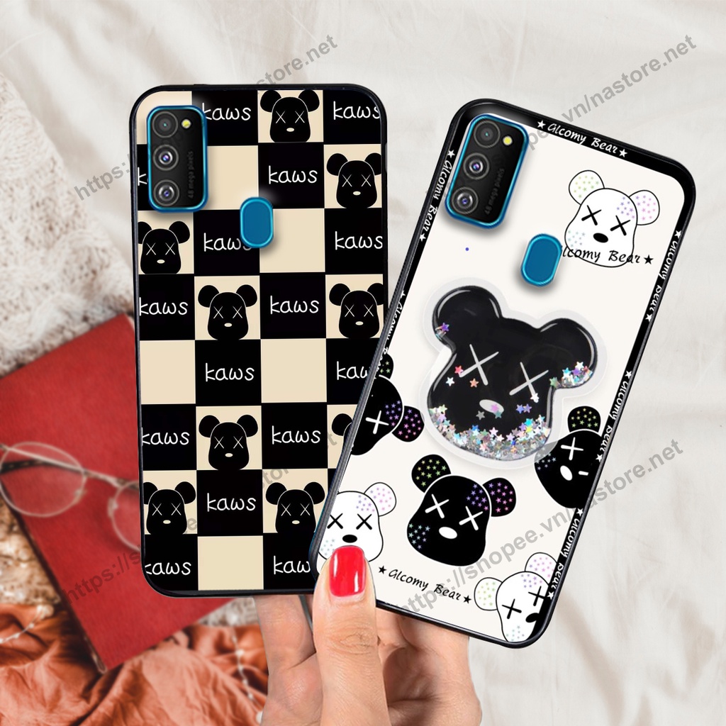 Ốp lưng Samsung M21 / M30s / M31 trái tim họa tiết caro, mikey họa tiết beabrick kaws cute