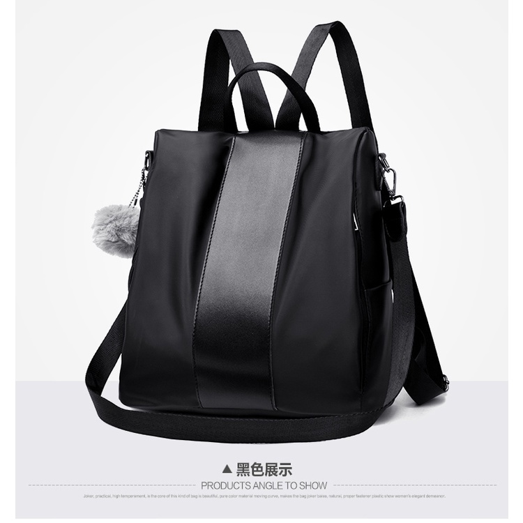 Balo IELGY đa năng vải nylon chống trộm với sức chứa lớn phong cách Hàn Quốc