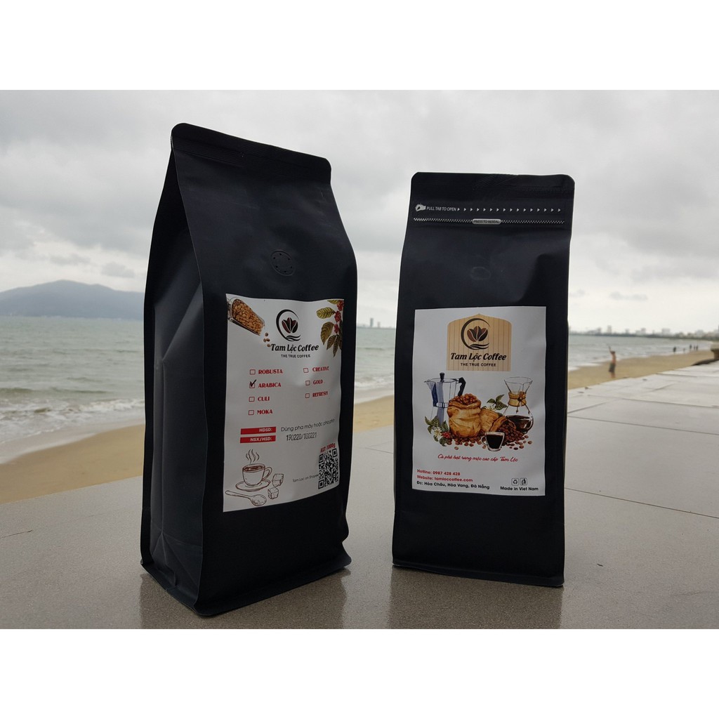 1kg cà phê hạt Arabica rang mộc nguyên chất của Tam Lộc Coffee