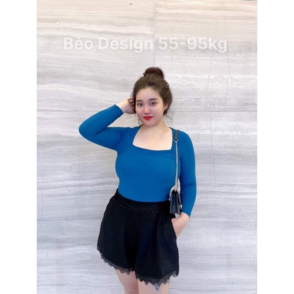 Quần short chân ren BÉO DESIGN Bigsize 52kg đến 95kg