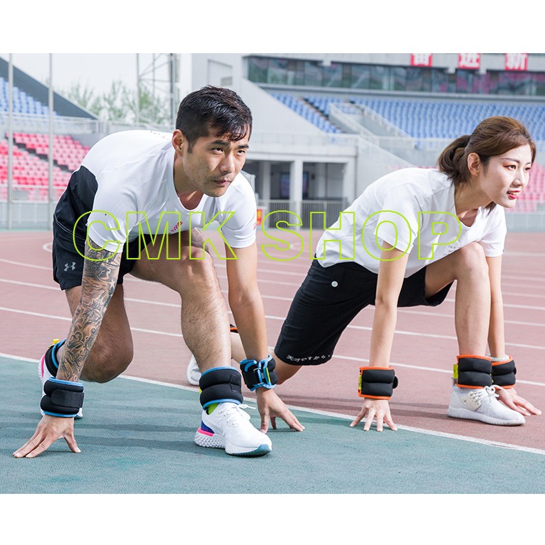 [2x1Kg]Tạ đeo chân, tay- Xà cạp trọng lượng giúp tăng trọng lực khi tập luyện thể thao