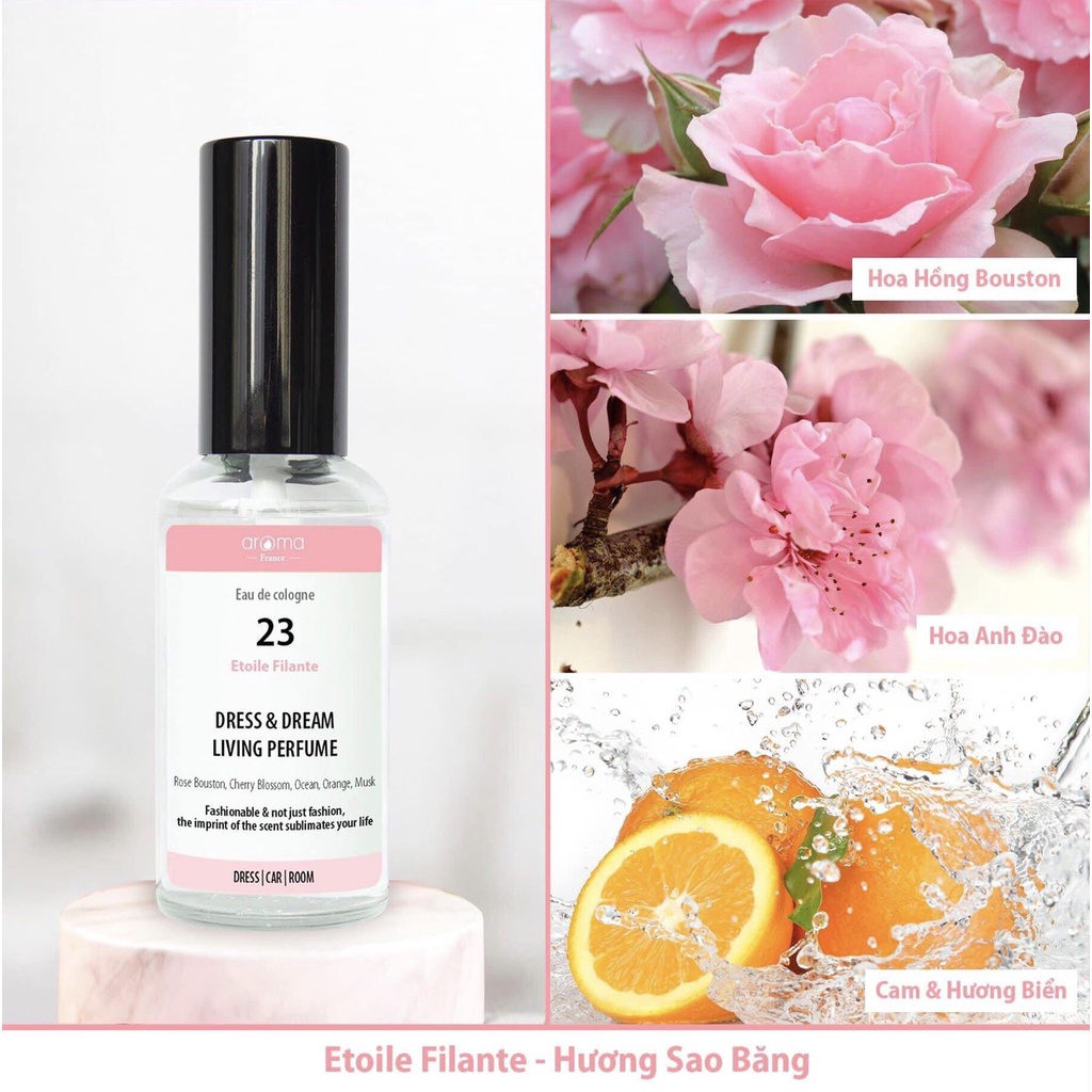 Xịt Thơm Phòng , oto , tủ quần áo , Aroma hương gỗ đàn hương xạ hương số 31 30ml