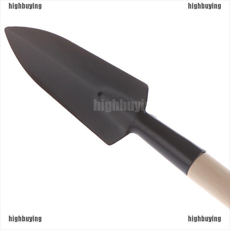 Bộ dụng cụ làm vườn mini bằng kim loại có tay cầm kim loại